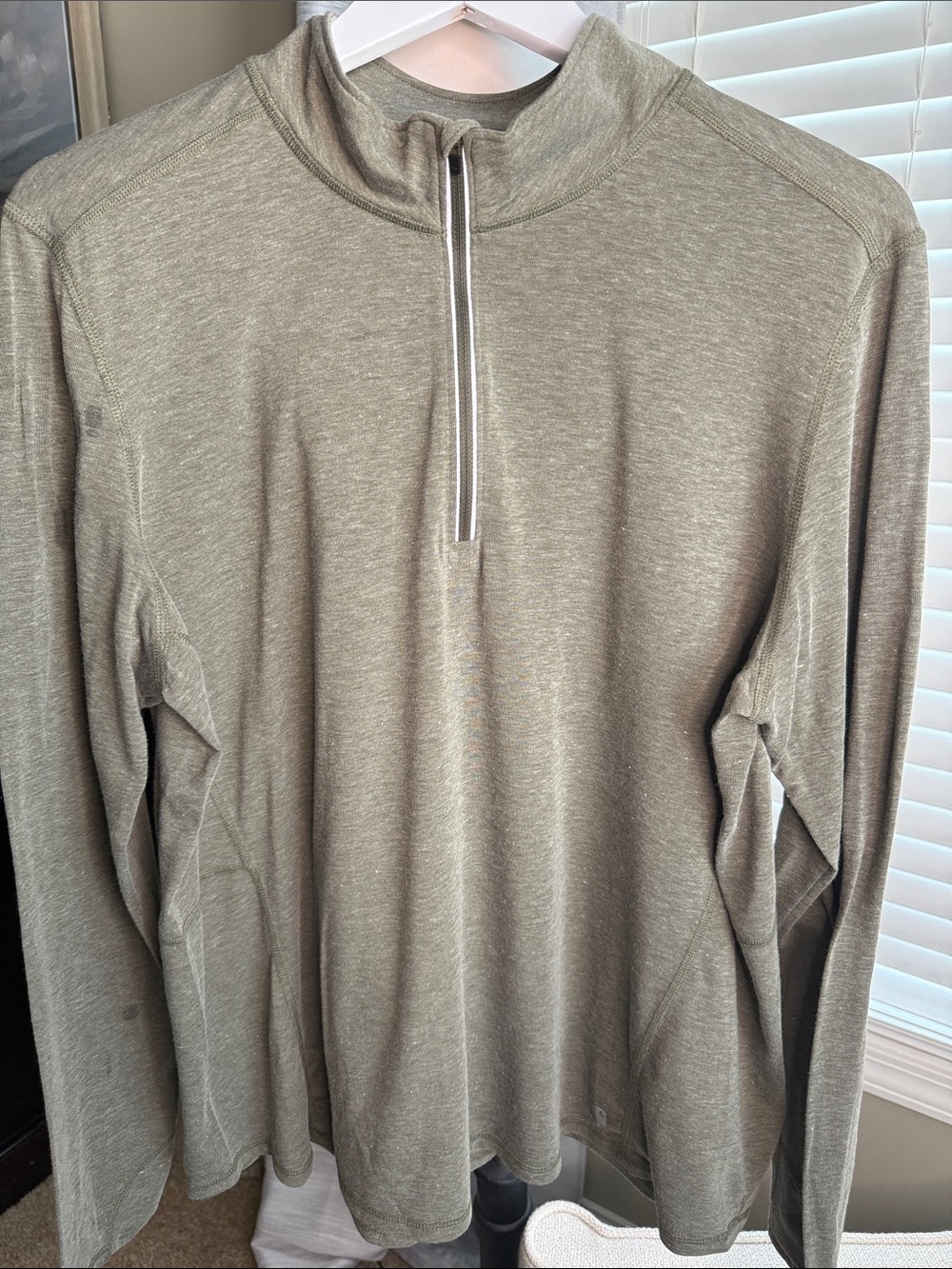 Carhartt Men's Olive Green Quarter-Zip Performance Sweater XXL